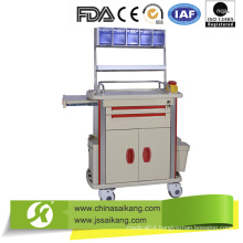 Hospital Emergency Trolley with CPR Board